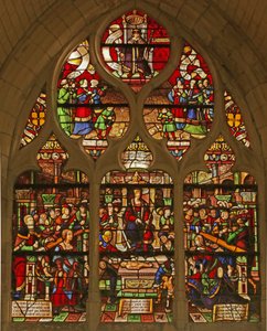 Window depicting the Judgement of Solomon by French School